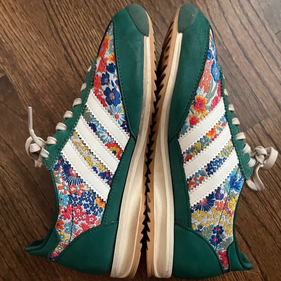 Adidas x Liberty Floral Green Gazelle Sneakers - Women's - Picture 4 of 5
